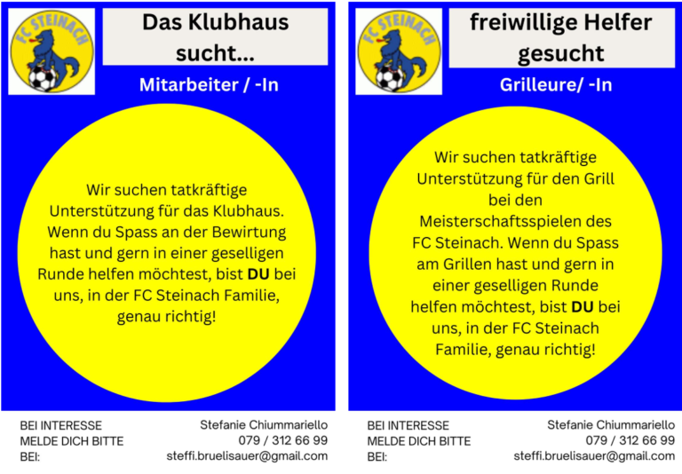 FC Steinach sucht Verstärkung